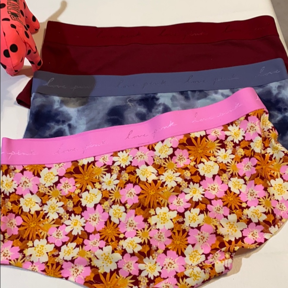 Bundle NWT VS Pink Logo BoyShorts Large - Picture 4 of 9